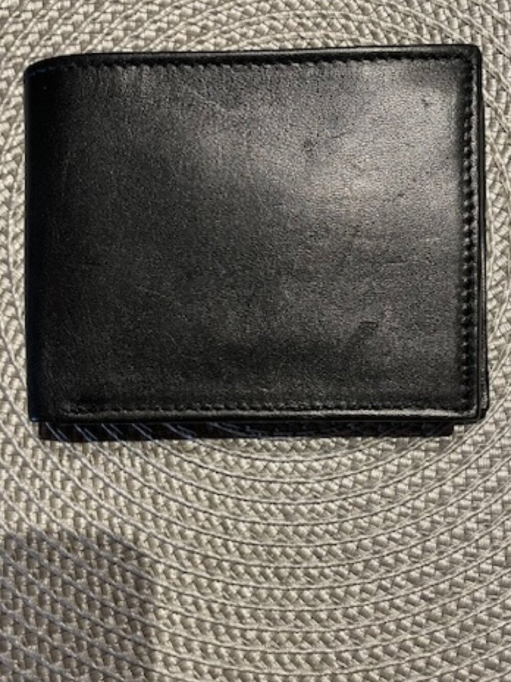 Men's Black Leather Wallet and Card Holder, Excellent condition